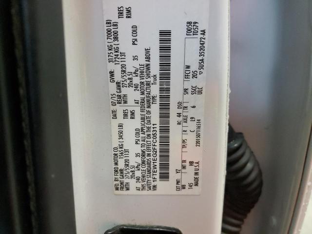 2015 FORD F150 SUPER - 1FTEW1EG2FFC05311