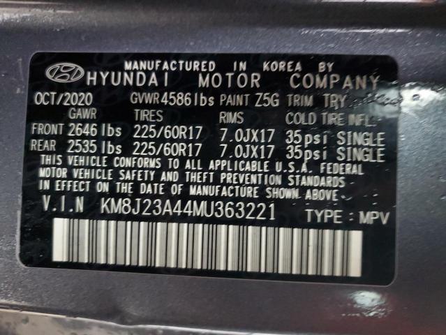 2021 HYUNDAI TUCSON SE - KM8J23A44MU363221