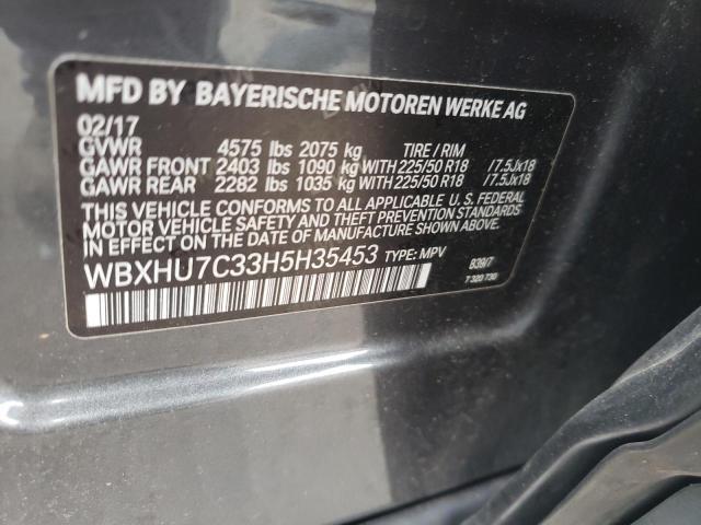 VIN WBXHU7C33H5H35453 2017 BMW X1 no.13