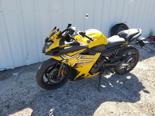 YAMAHA FZ6 R 2009 yellow racer gas JYARJ18E79A004494 photo #4