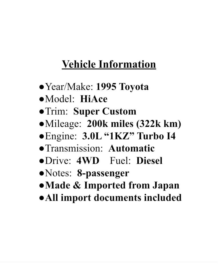 1995 Toyota HIACE