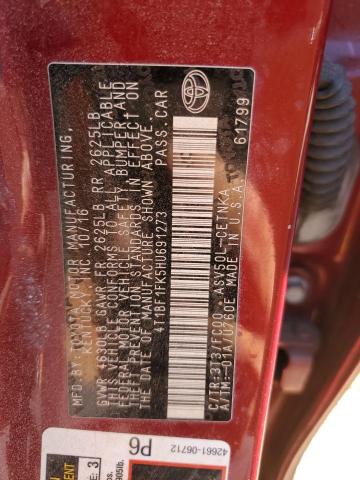 VIN 4T1BF1FK5HU691273 2017 Toyota Camry, LE no.12