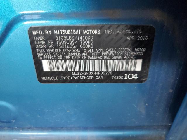 2017 MITSUBISHI MIRAGE G4 - ML32F3FJXHHF05278