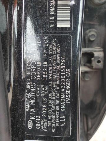 VIN KNADM4A32D6158796 2013 KIA Rio, LX no.12