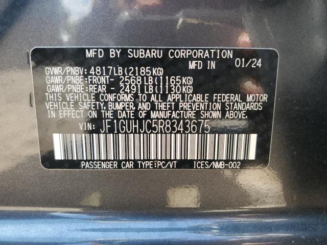 VIN JF1GUHJC5R8343675 2024 Subaru Impreza, RS no.13