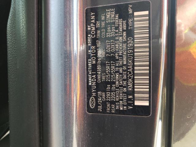2019 HYUNDAI KONA SEL - KM8K2CAA6KU191930