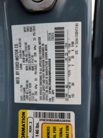 2021 FORD BRONCO SPO - 3FMCR9B66MRA08906