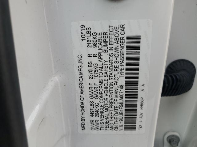 2020 ACURA TLX TECHNO - 19UUB1F54LA007148