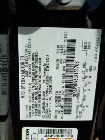2020 FORD FUSION TIT - 3FA6P0D96LR151708
