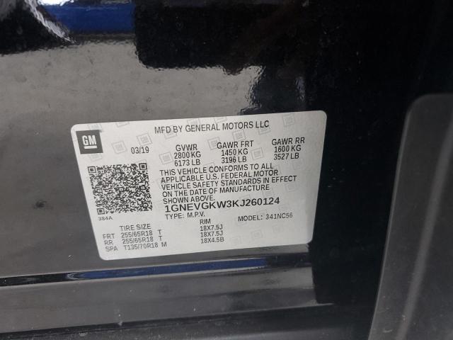 2019 CHEVROLET TRAVERSE L - 1GNEVGKW3KJ260124