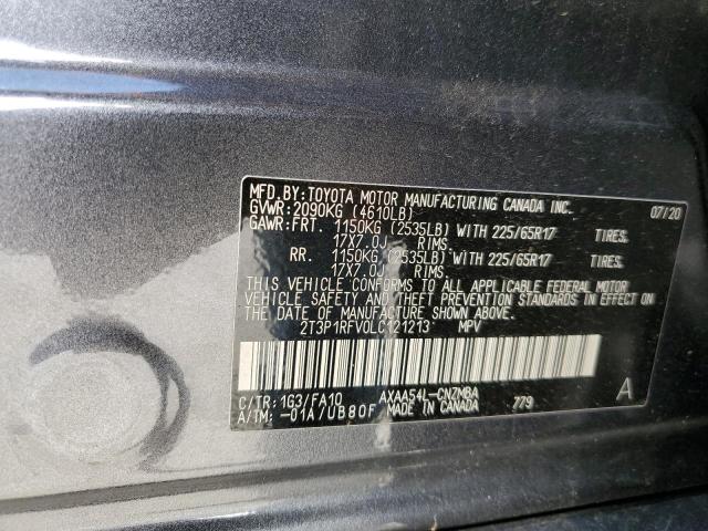 2020 TOYOTA RAV4 XLE - 2T3P1RFV0LC121213