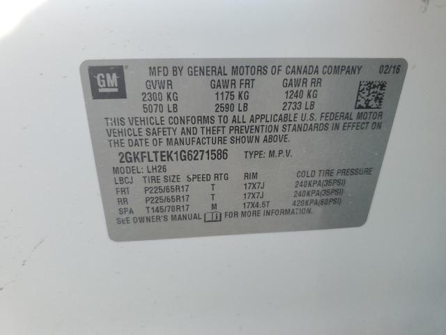 2016 GMC TERRAIN SL - 2GKFLTEK1G6271586