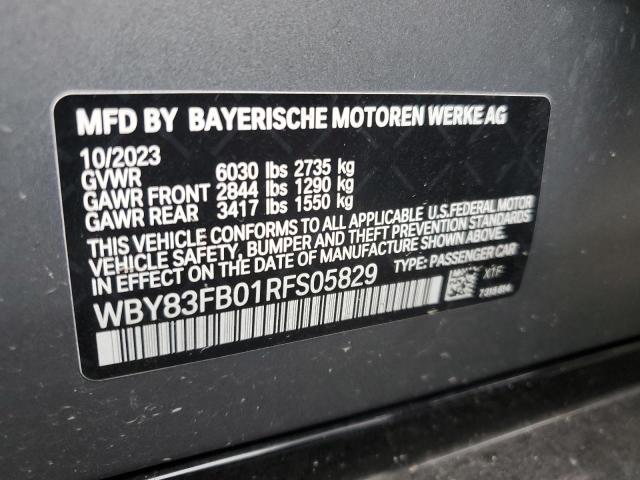 2024 BMW I4 XDRIVE WBY83FB01RFS05829