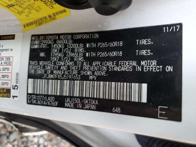 2018 LEXUS GX 460 - JTJBM7FX5J5191653