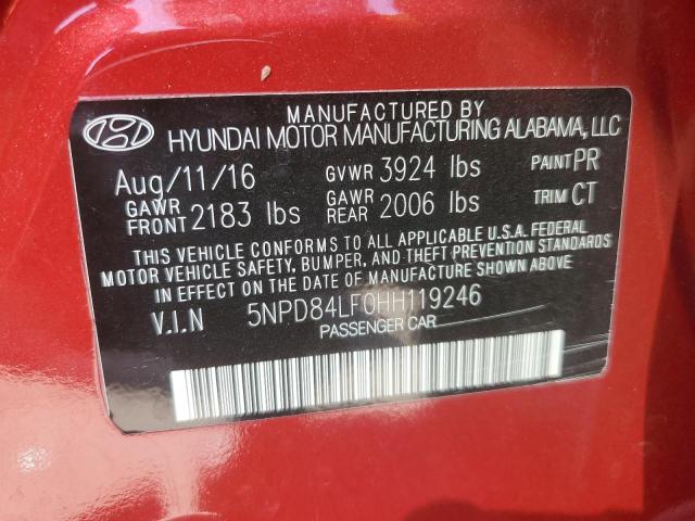 2017 HYUNDAI ELANTRA SE - 5NPD84LF0HH119246