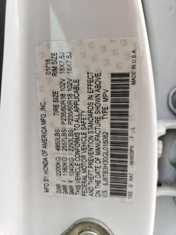 2016 ACURA RDX - 5J8TB3H30GL015082