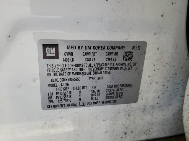 VIN KL4CJESMXNB525953 2022 Buick Encore, Preferred no.13