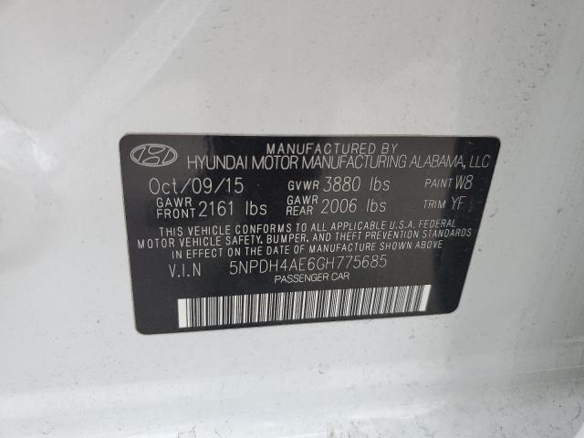 2016 HYUNDAI ELANTRA SE - 5NPDH4AE6GH775685
