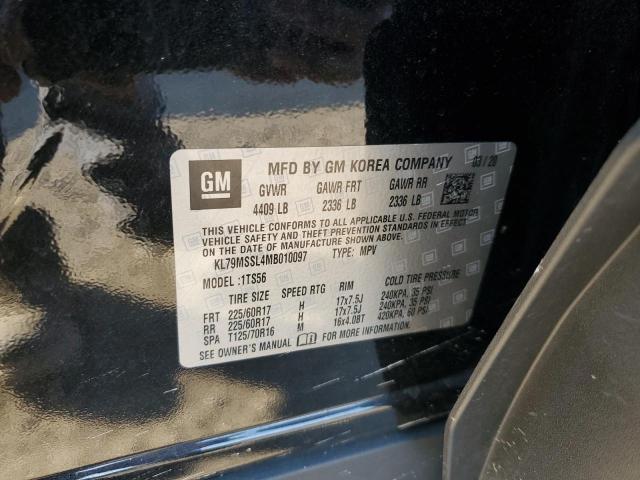 2021 CHEVROLET TRAILBLAZE - KL79MSSL4MB010097