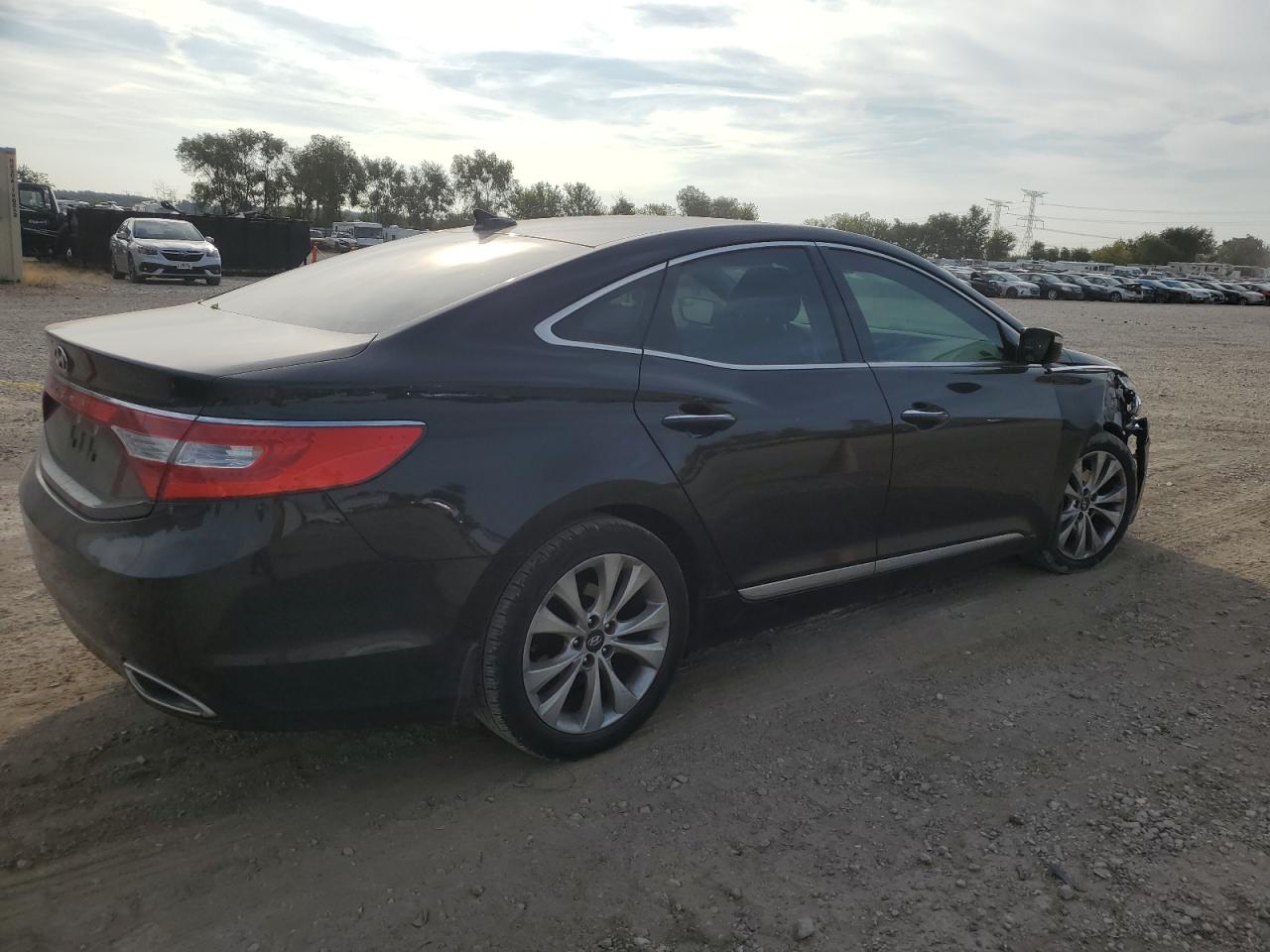 HYUNDAI AZERA 2014 black  gas KMHFG4JG7EA414236 photo #4