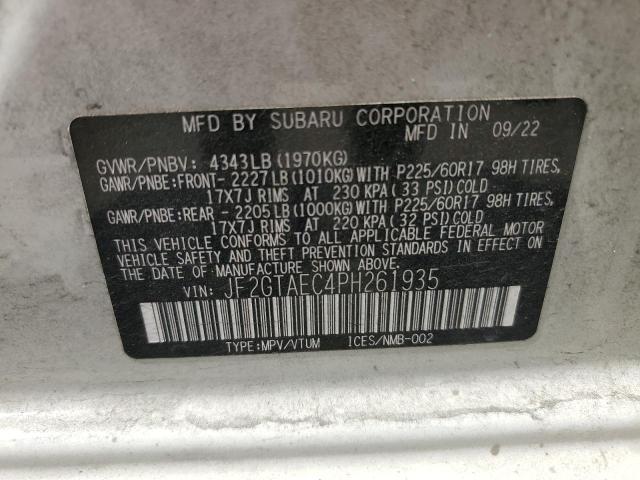 2023 SUBARU CROSSTREK - JF2GTAEC4PH261935