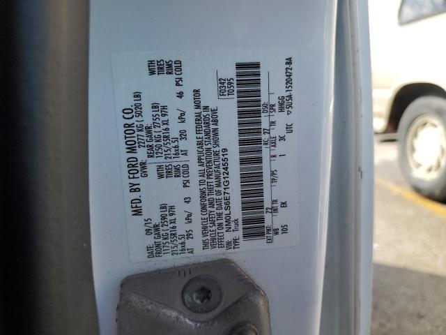 2016 FORD TRANSIT CO - NM0LS6E71G1245519