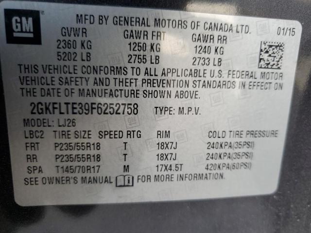 2015 GMC TERRAIN SL - 2GKFLTE39F6252758