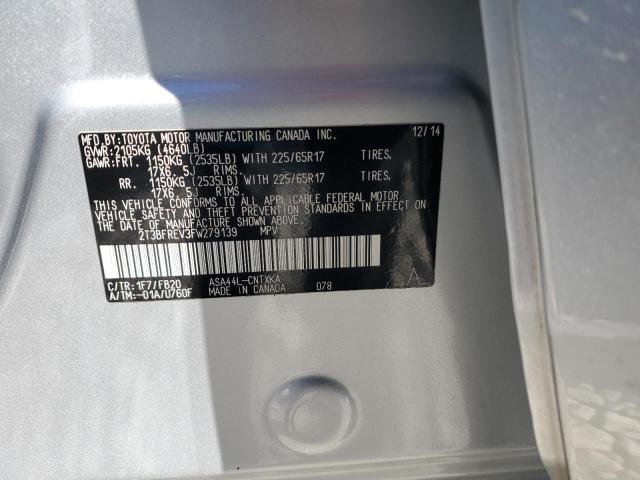 2015 TOYOTA RAV4 LE - 2T3BFREV3FW279139