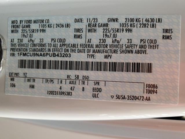 2023 FORD ESCAPE ST - 1FMCU9NA6PUB43203
