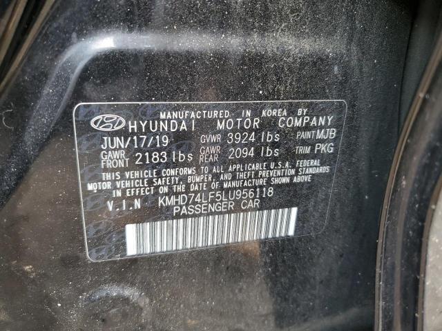 2020 HYUNDAI ELANTRA SE KMHD74LF5LU956118