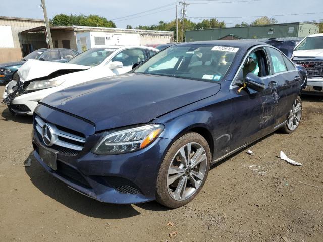 MERCEDES-BENZ C 300 4MAT 2019 blue  gas WDDWF8EB0KR517711 photo #1