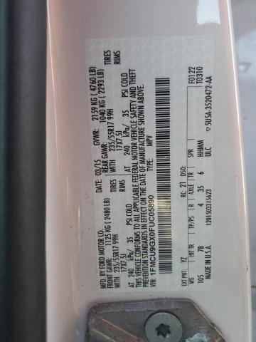 VIN 1FMCU9GX0FUC05890 2015 Ford Escape, SE no.13