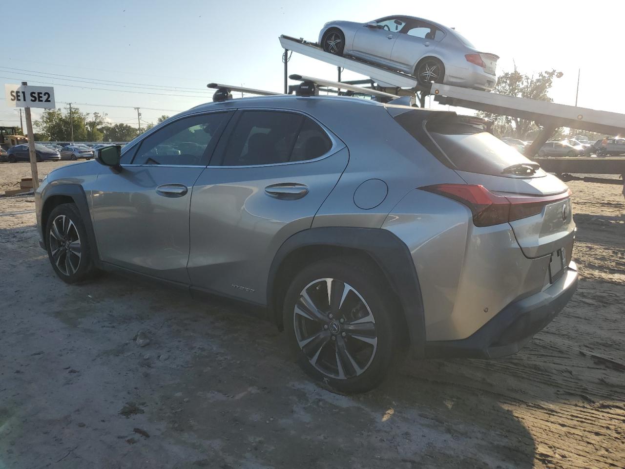 LEXUS UX 250H 2020 silver  hybrid engine JTHP9JBH2L2023672 photo #3