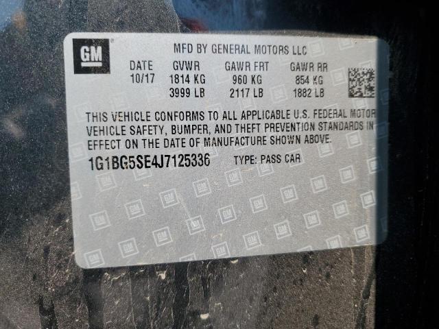 2018 CHEVROLET CRUZE LT - 1G1BG5SE4J7125336