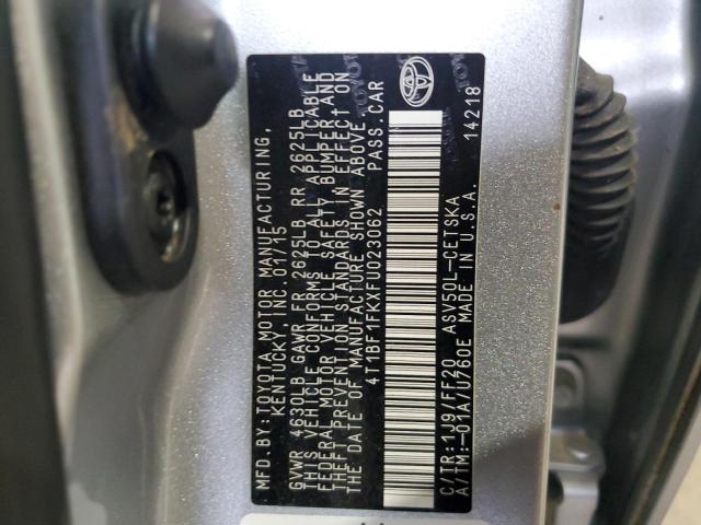 VIN 4T1BF1FKXFU023062 2015 Toyota Camry, LE no.12