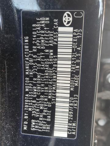 2022 TOYOTA COROLLA LE - 5YFEPMAE8NP278161