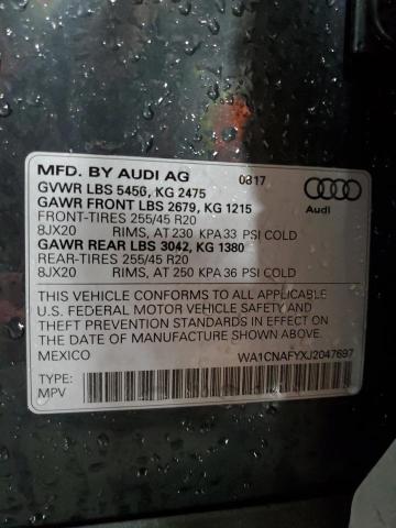 2018 AUDI Q5 PRESTIG - WA1CNAFYXJ2047697