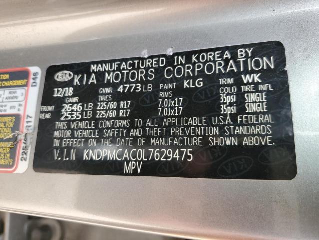 2020 KIA SPORTAGE L - KNDPMCAC0L7629475