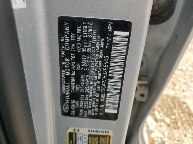 2017 HYUNDAI TUCSON LIM - KM8J3CA23HU296645
