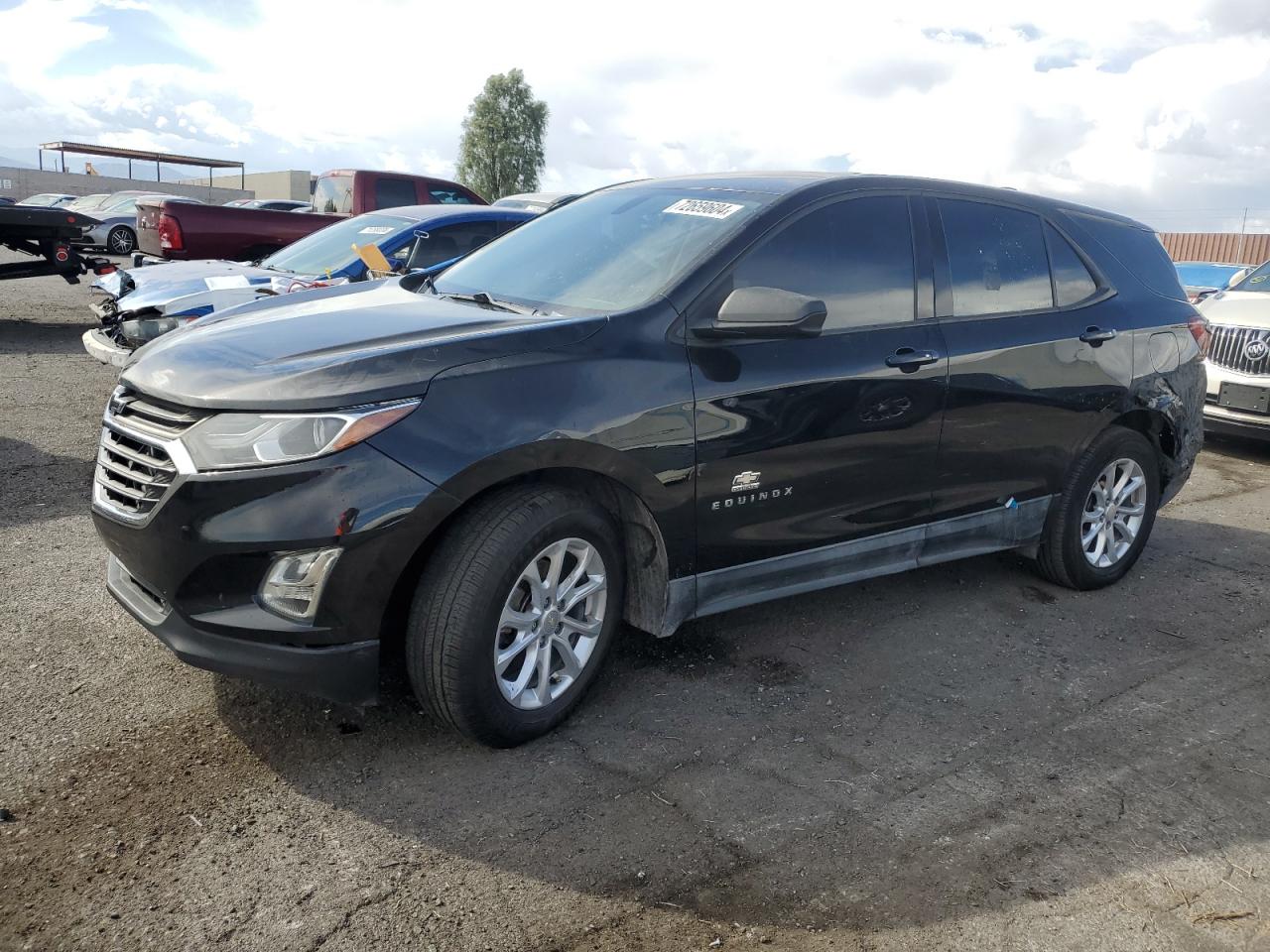 CHEVROLET EQUINOX LS 2019 black  gas 3GNAXHEV6KL289403 photo #1