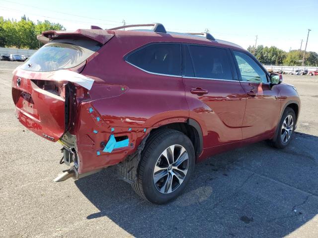 TOYOTA HIGHLANDER 2022 burgundy  gas 5TDHZRBH1NS587667 photo #4