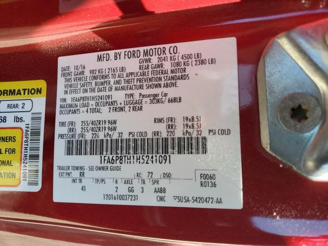 2017 FORD MUSTANG - 1FA6P8TH1H5241091