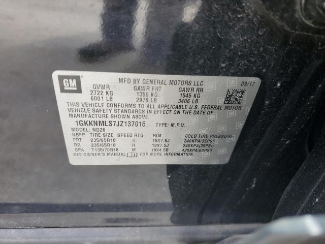 2018 GMC ACADIA SLT - 1GKKNMLS7JZ137016