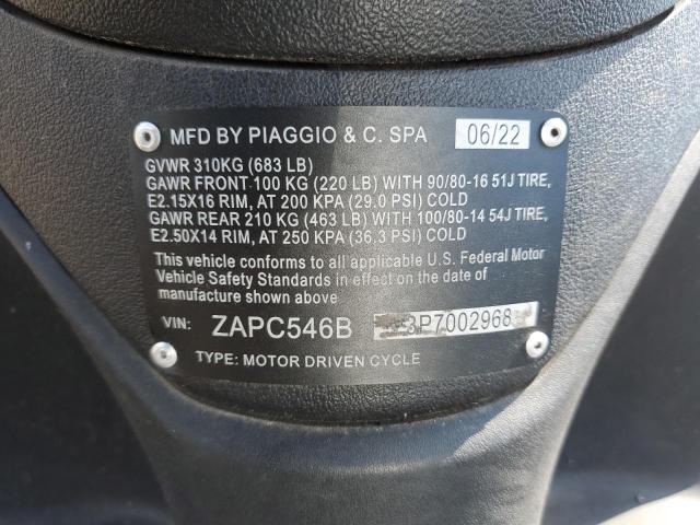 2023 PIAGGIO LIBERTY 50 ZAPC546B3P7002968
