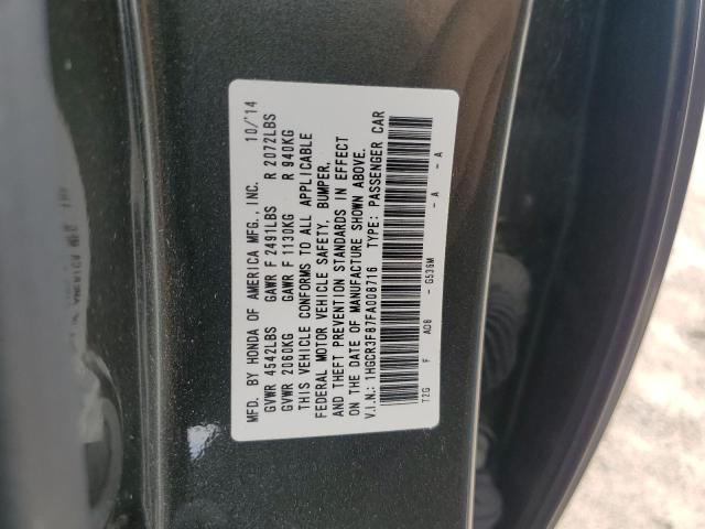 VIN 1HGCR3F87FA008716 2015 Honda Accord, Exl no.12