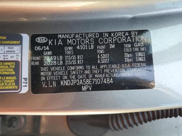 VIN KNDJP3A58E7107484 2014 KIA Soul, + no.12