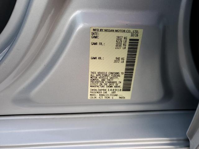 2017 NISSAN ALTIMA 2.5 - 1N4AL3AP4HC144918