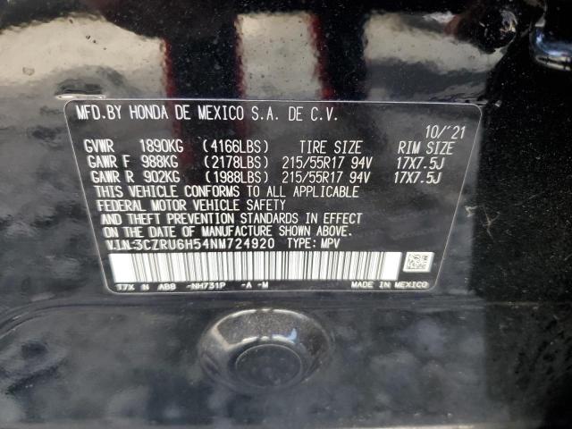 3CZRU6H54NM724920 Honda Hr-v Ex 2022