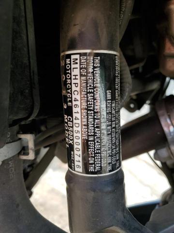 2013 HONDA CB500 X MLHPC4614D5000716