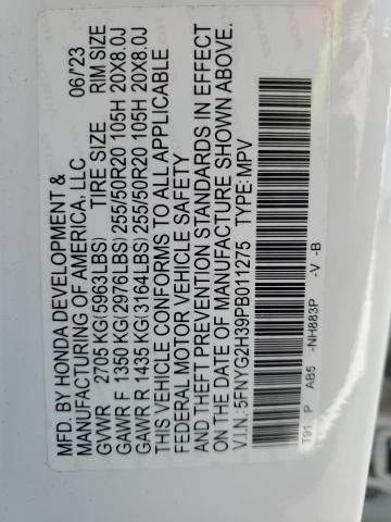 2023 HONDA PILOT SPOR - 5FNYG2H39PB011275